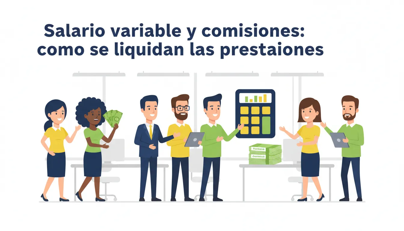 Salario Variable y Comisiones: Como se Liquidan las Prestaciones